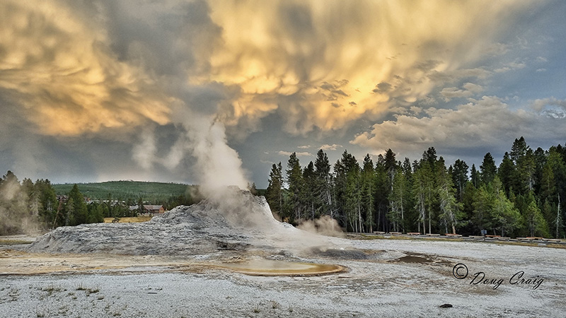 Sunset At Castle Geyser #2